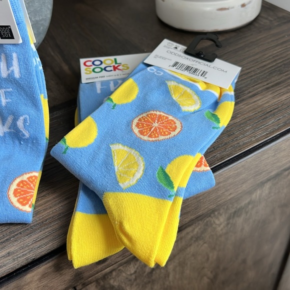 Cool Socks by Odd Sox, crew size W7-10; M6-8; NWT “Fresh out of F@cks” - Picture 2 of 5